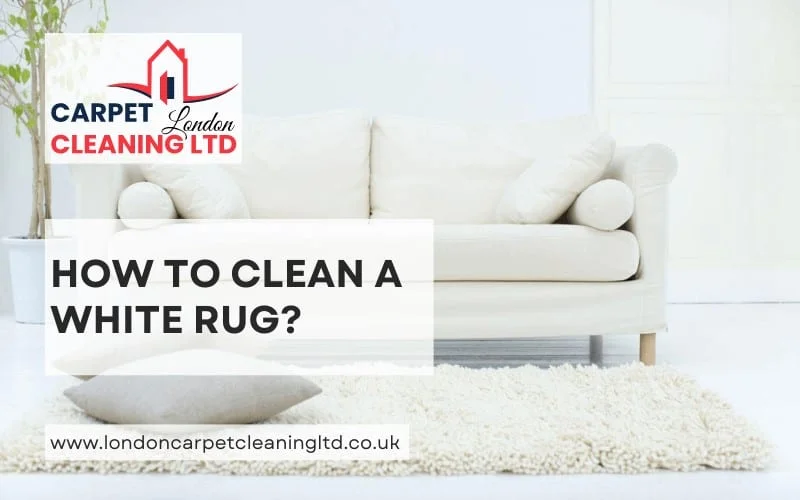 how to clean a white rug